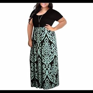 🆕Short Sleeve Plus Size Casual Maxi Dress